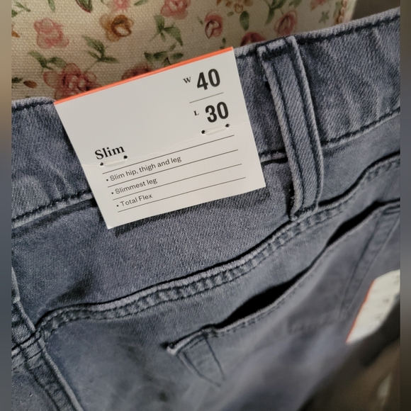 NWT Goodfelloe Men's GrayBlue Jeans Size 40x30 - Picture 7 of 12